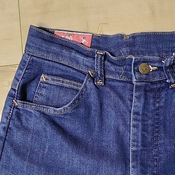 Lee Womens Dark Blue Relaxed Jeans Vintage 70s - Picture 8 of 10